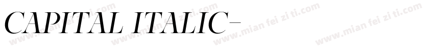 capital italic字体转换
